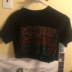 Vintage Goo Goo Dolls Cropped Band Tee